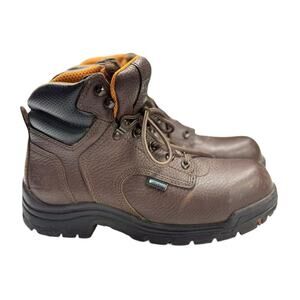 Timberland Pro Womens Titan Alloy Toe Waterproof Boot Brown Size 8 M